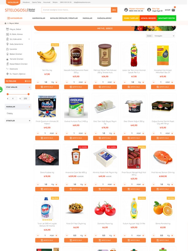 Opencart Süpermarket Teması - 3