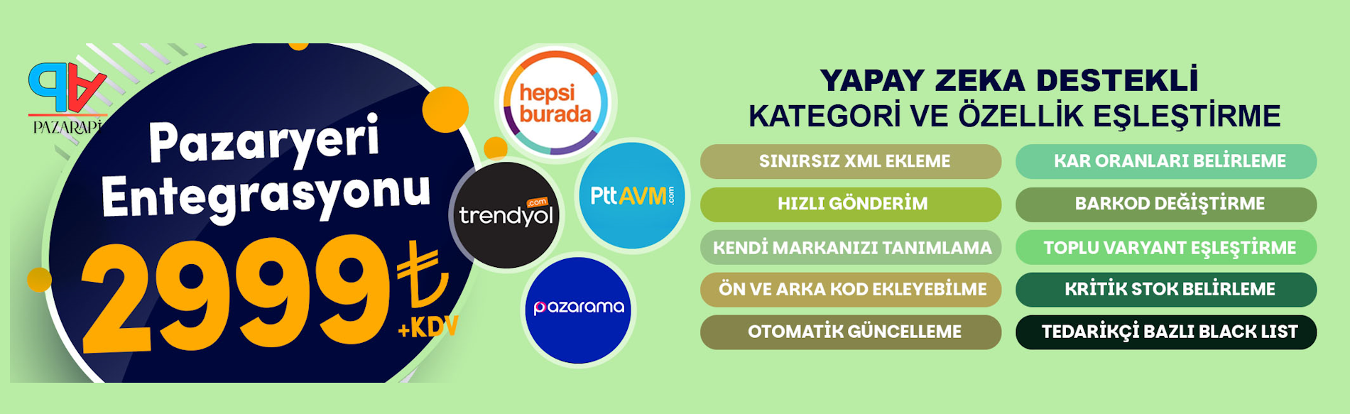 Pazaryeri Entegrasyonu
