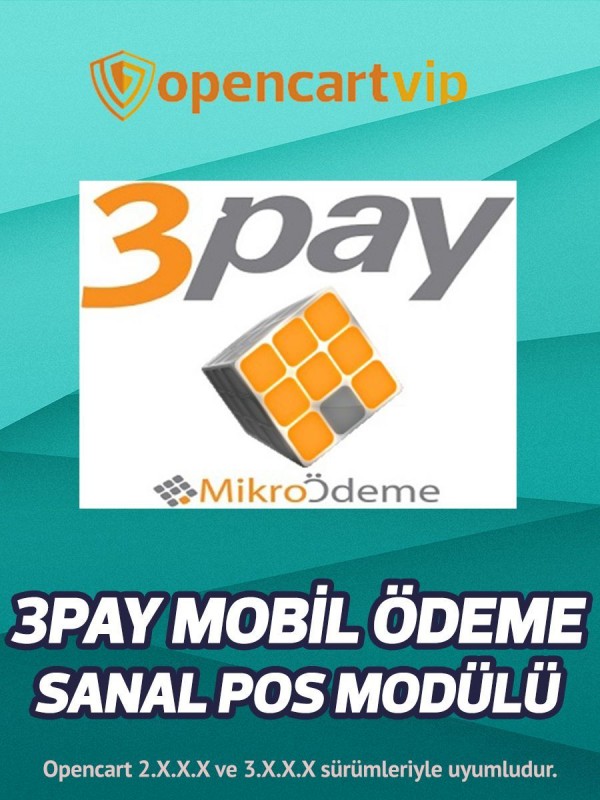 3Pay Mobil Ödeme Sanal Pos Modülü 3Pay Mobil Ödeme Sanal Pos Modülü