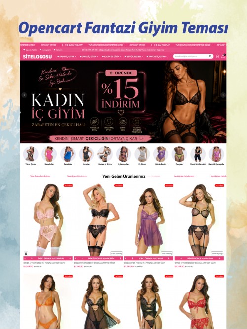Opencart Fantazi Giyim Teması