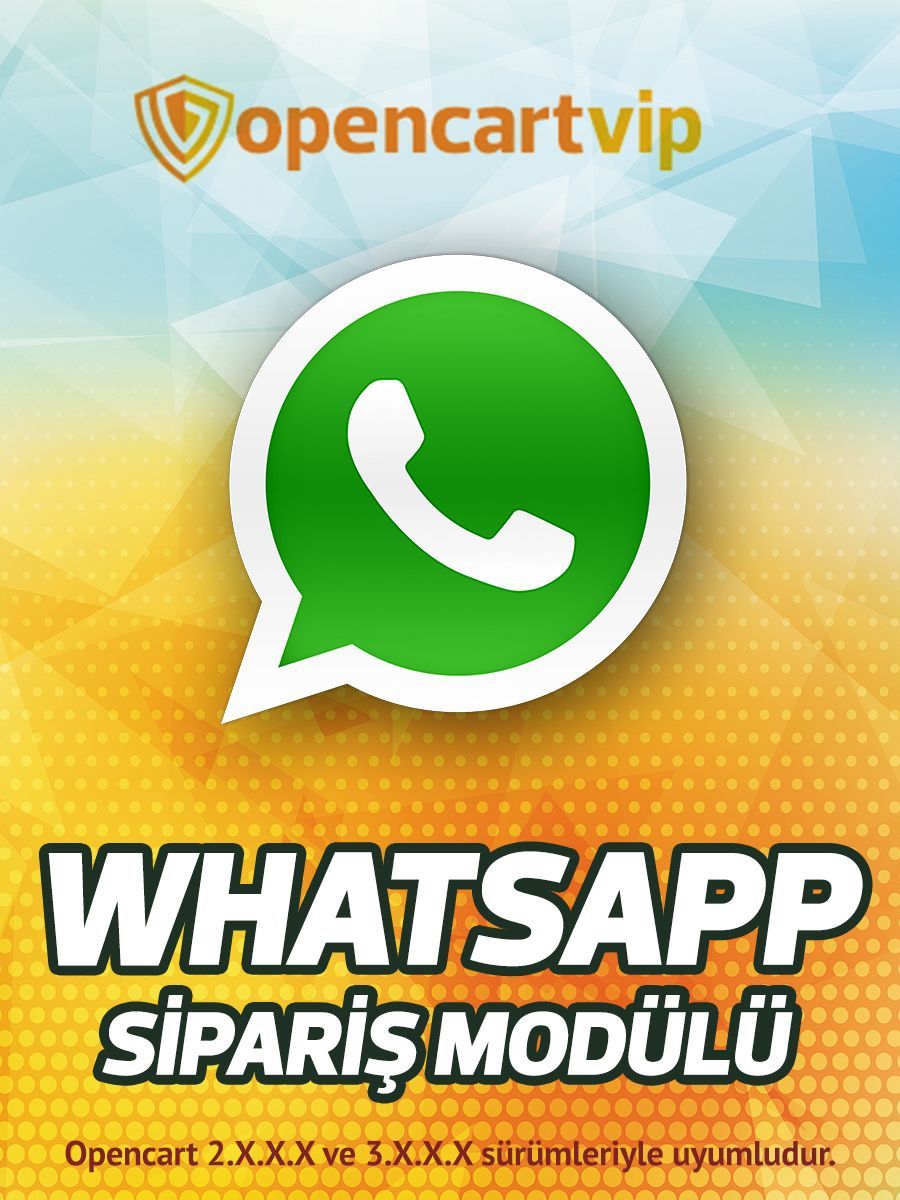 Whatsapp Sipariş Modülü Whatsapp Sipariş Modülü