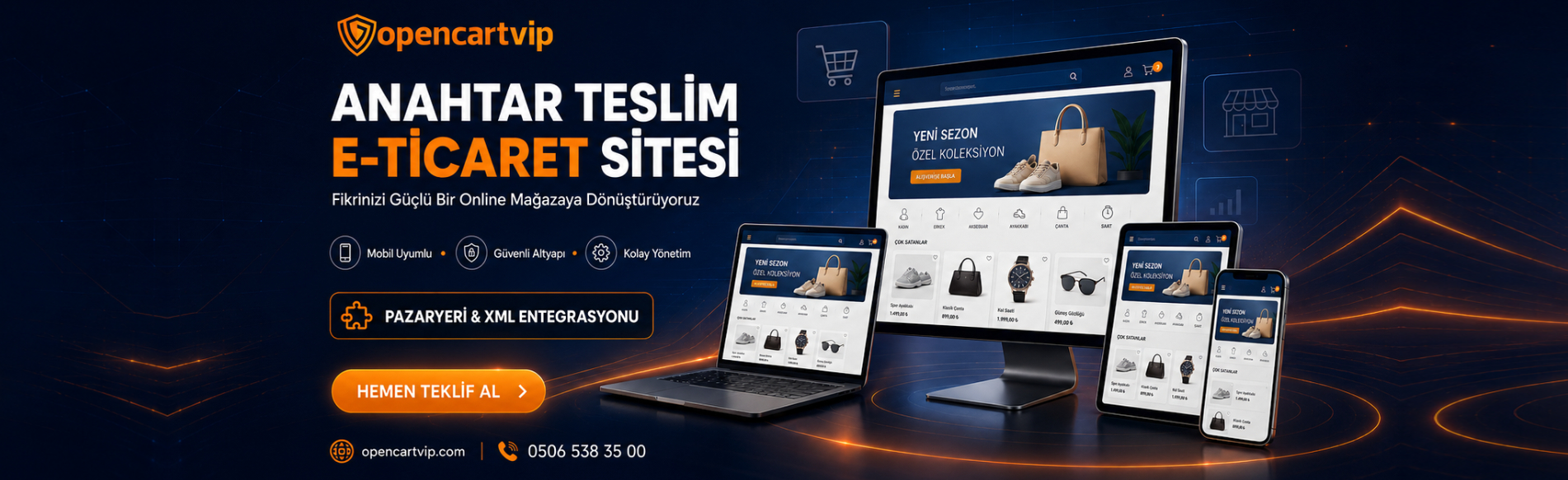 Anahtar Teslim Eticaret Sitesi Opencart