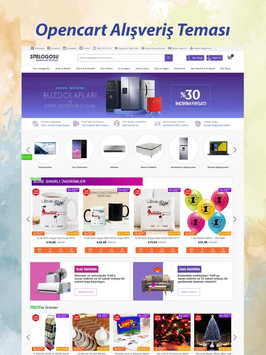 Opencart Alışveriş Teması