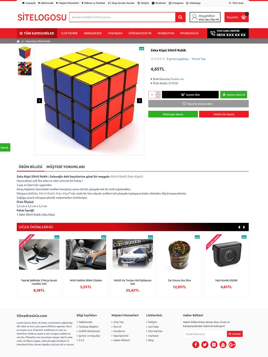 Opencart Genel Satış Teması Opencart Genel Satış Teması