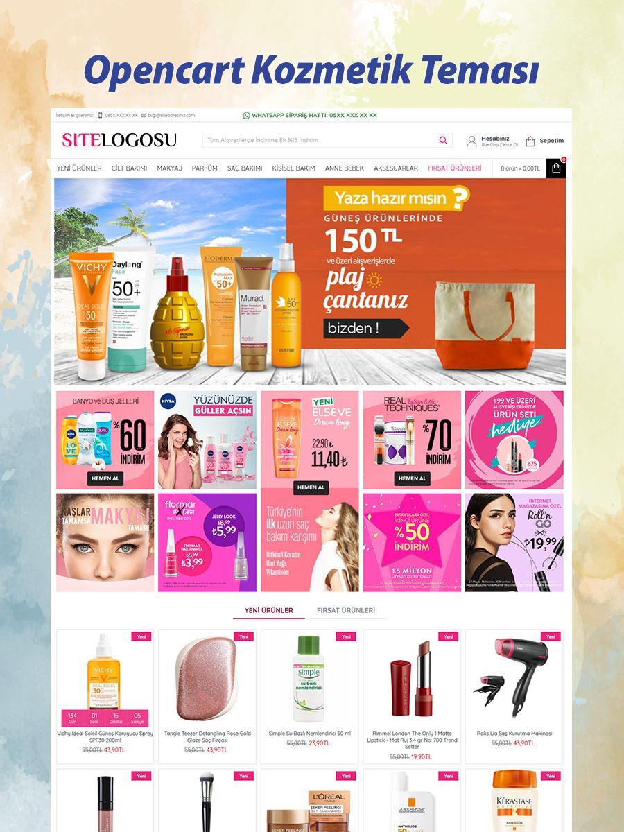 Opencart Kozmetik Teması