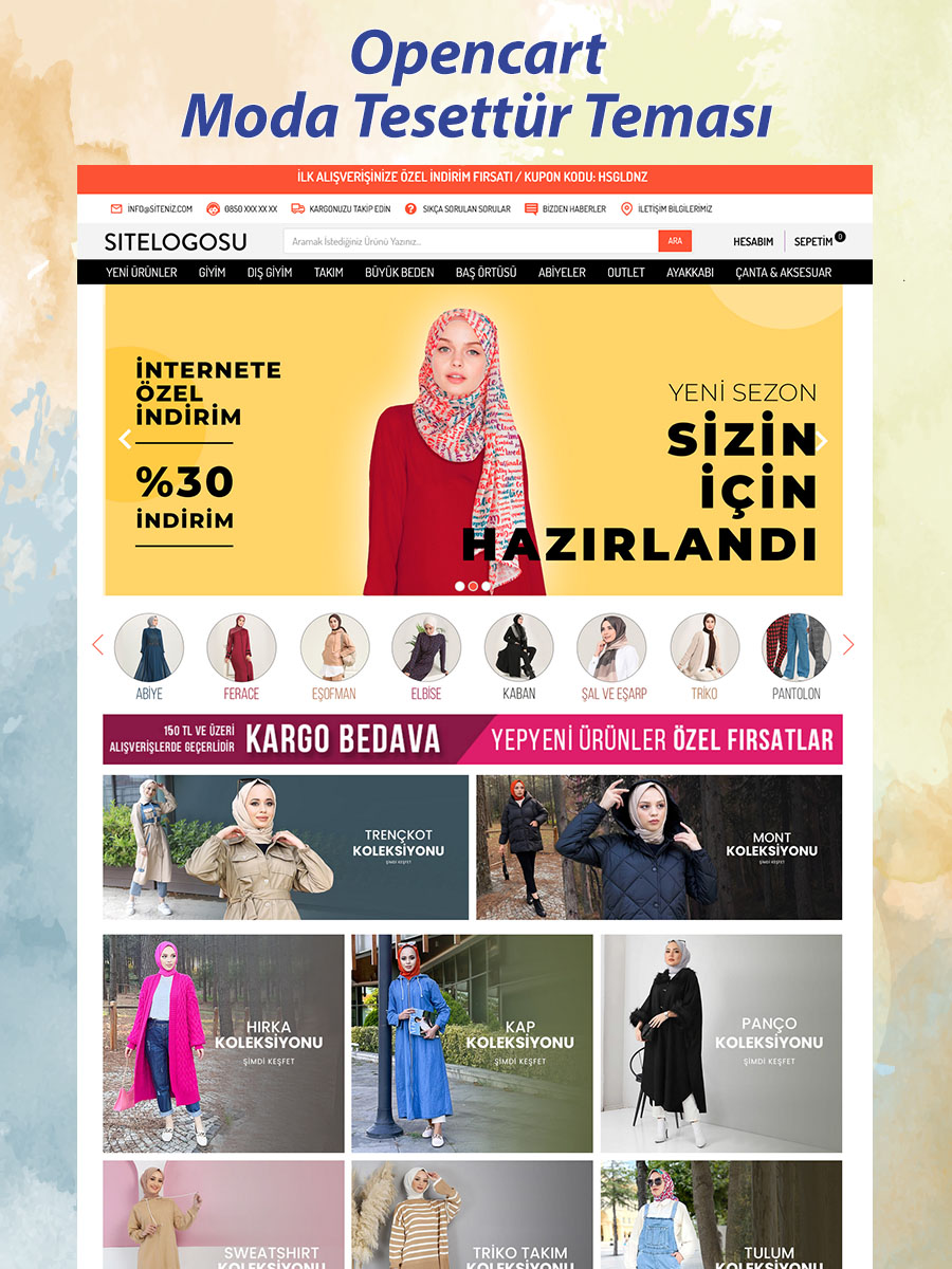 Moda Tesettür Teması